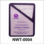NWT-0004 Recognition Award Plaque