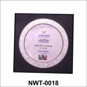 NWT-0018 is a sophisticated silver-finish round