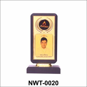 NWT-0020 is a personalized wooden trophy