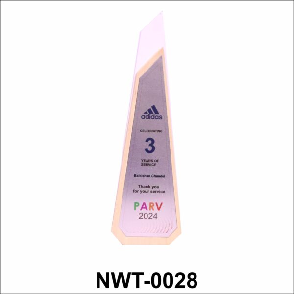 NWT-0028 -3 Years of Service Appreciation Trophy