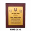 NWT-0030 Wooden Dealer Recognition Plaque