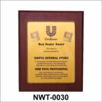 NWT-0030 Wooden Dealer Recognition Plaque