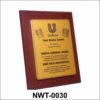 NWT-0030 Wooden Dealer Recognition Plaque